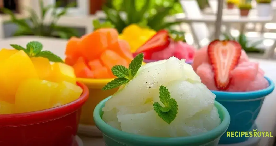 Sorbete caseiro Sorbete caseiro