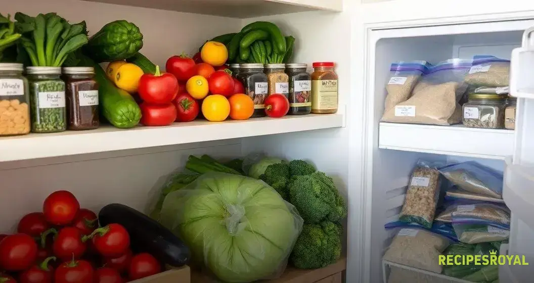 Conservação de alimentos para receitas rápidas