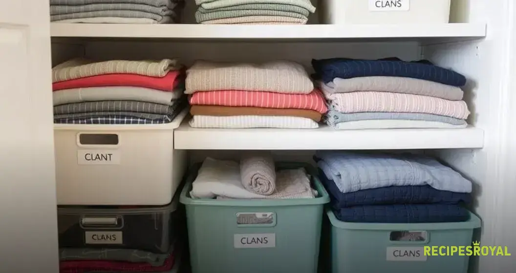 Dicas de armazenamento após dobrar roupa